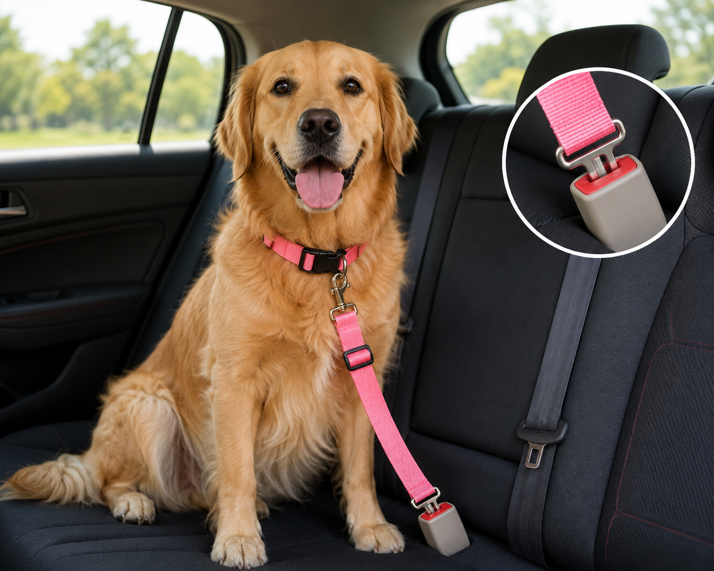 Adjustable Dog Car Seat Belt – Keep Your Pet Safe While Driving