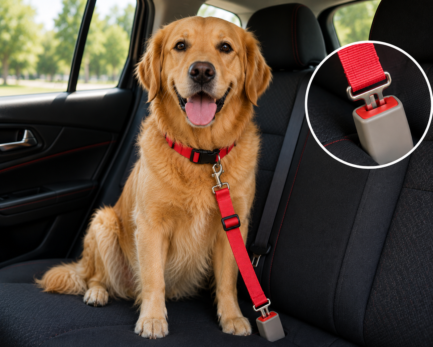 Adjustable Dog Car Seat Belt – Keep Your Pet Safe While Driving