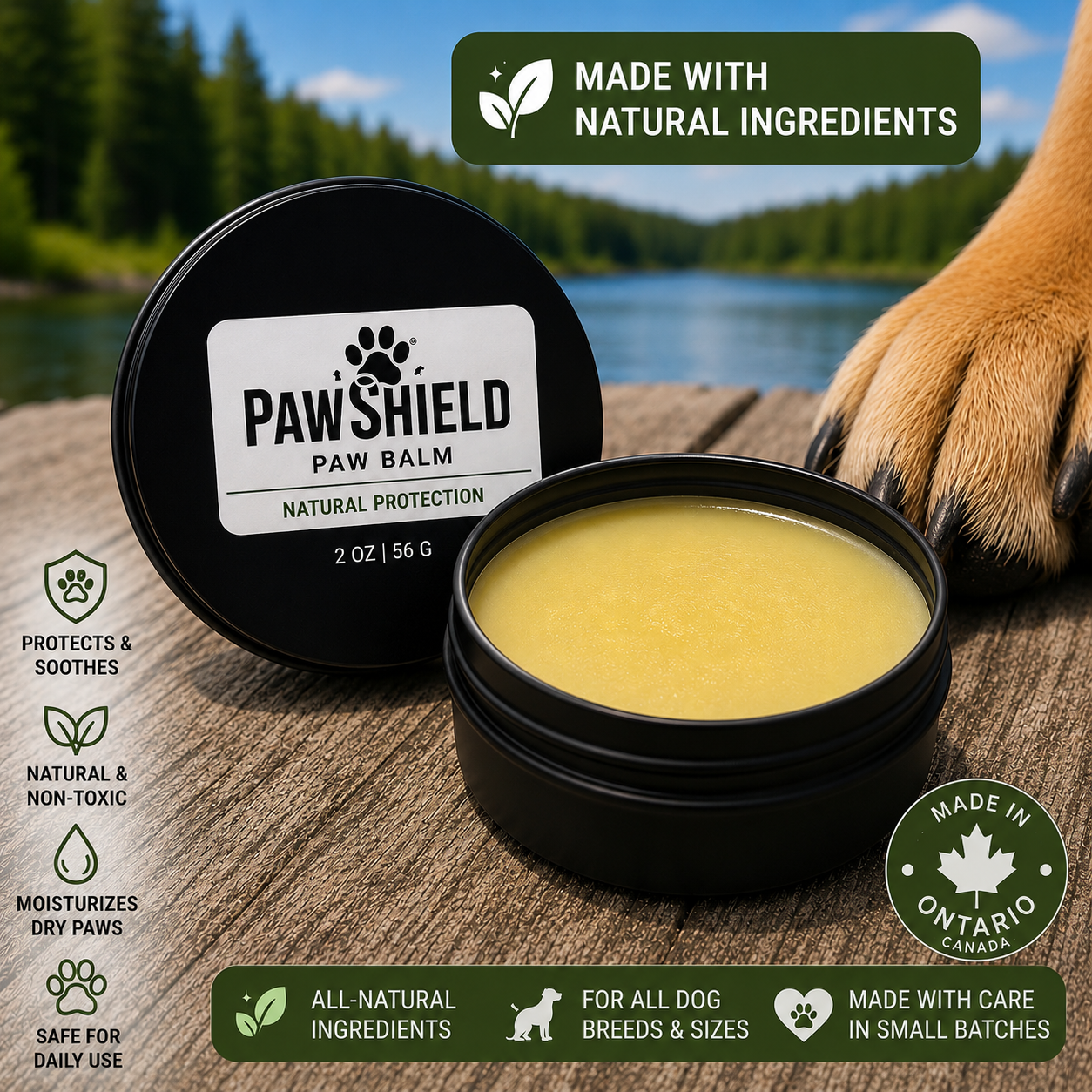 PawShield Natural Paw Balm